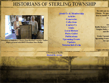 Tablet Screenshot of historiansofsterlingtownship.org